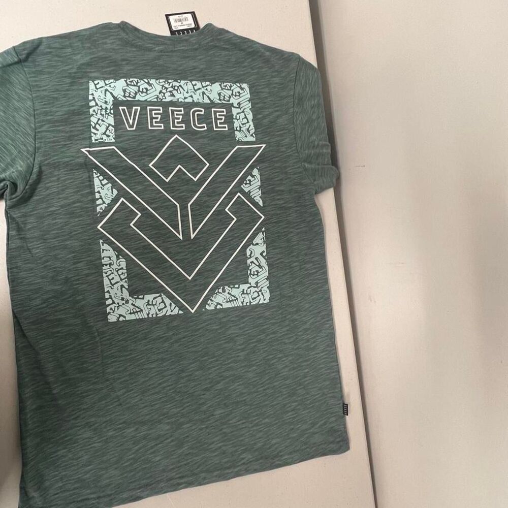 Unbranded Men's Green and Grey T-shirt